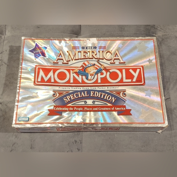 2001 MONOPOLY "THE AMERICA" SPECIAL EDITION PEOPLE PLACES HASBRO PARKER BROTHERS - Picture 1 of 9